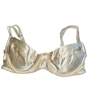 Adonna Dream Maker Satin Shiny Vintage 36B Padded Bra Single Hook Closure